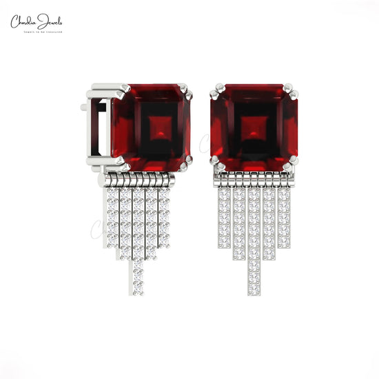 Natural Garnet Earrings