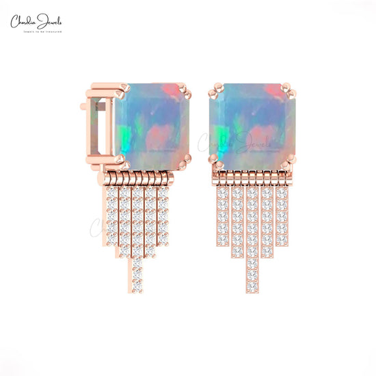 Drop Diamond Earrings