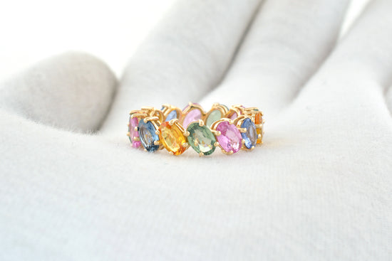 Oval Gemstone Ring