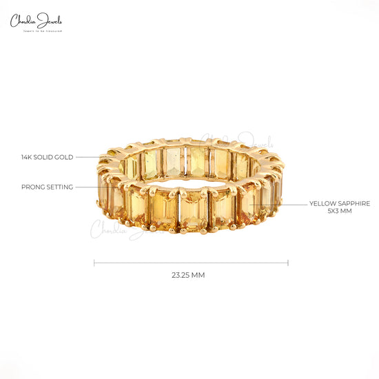 Citrine Gemstone Band 