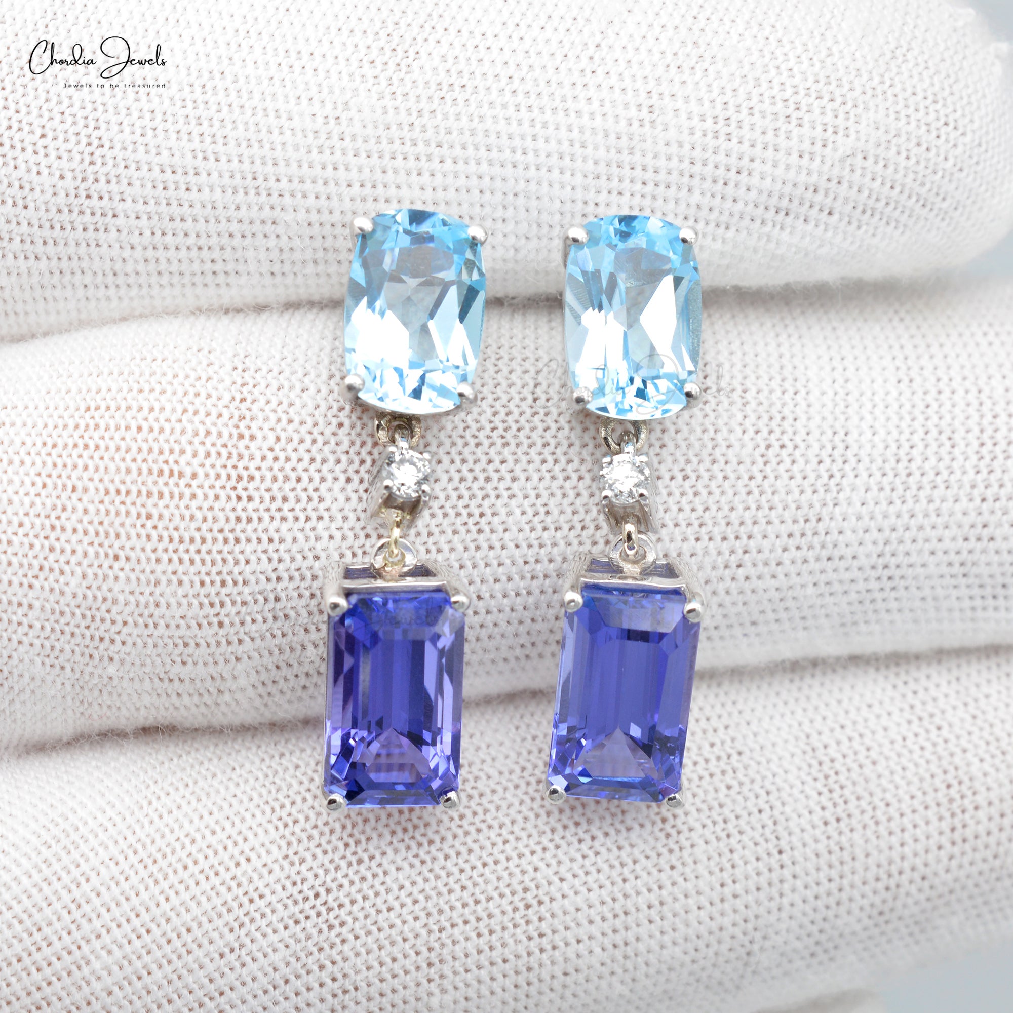 Genuine clearance tanzanite earrings