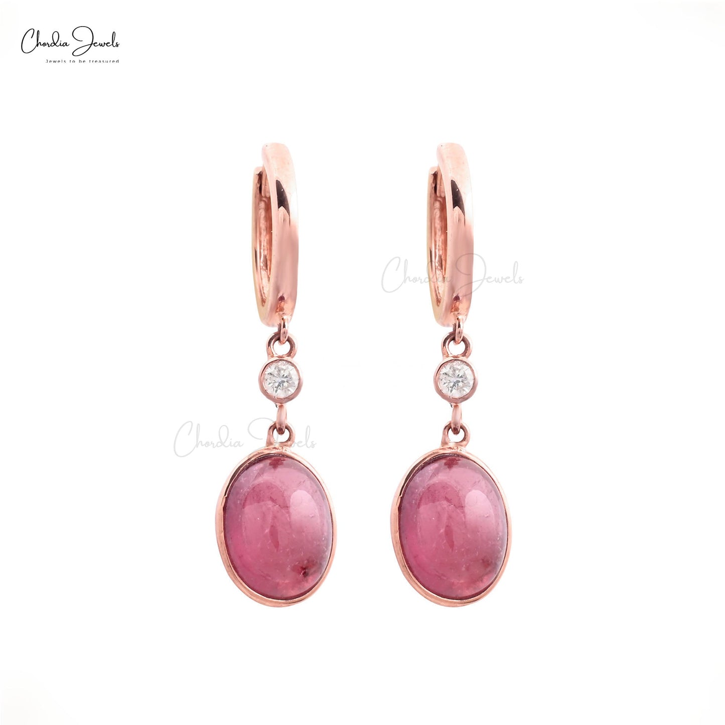 Solid 14K Rose Gold Earrings