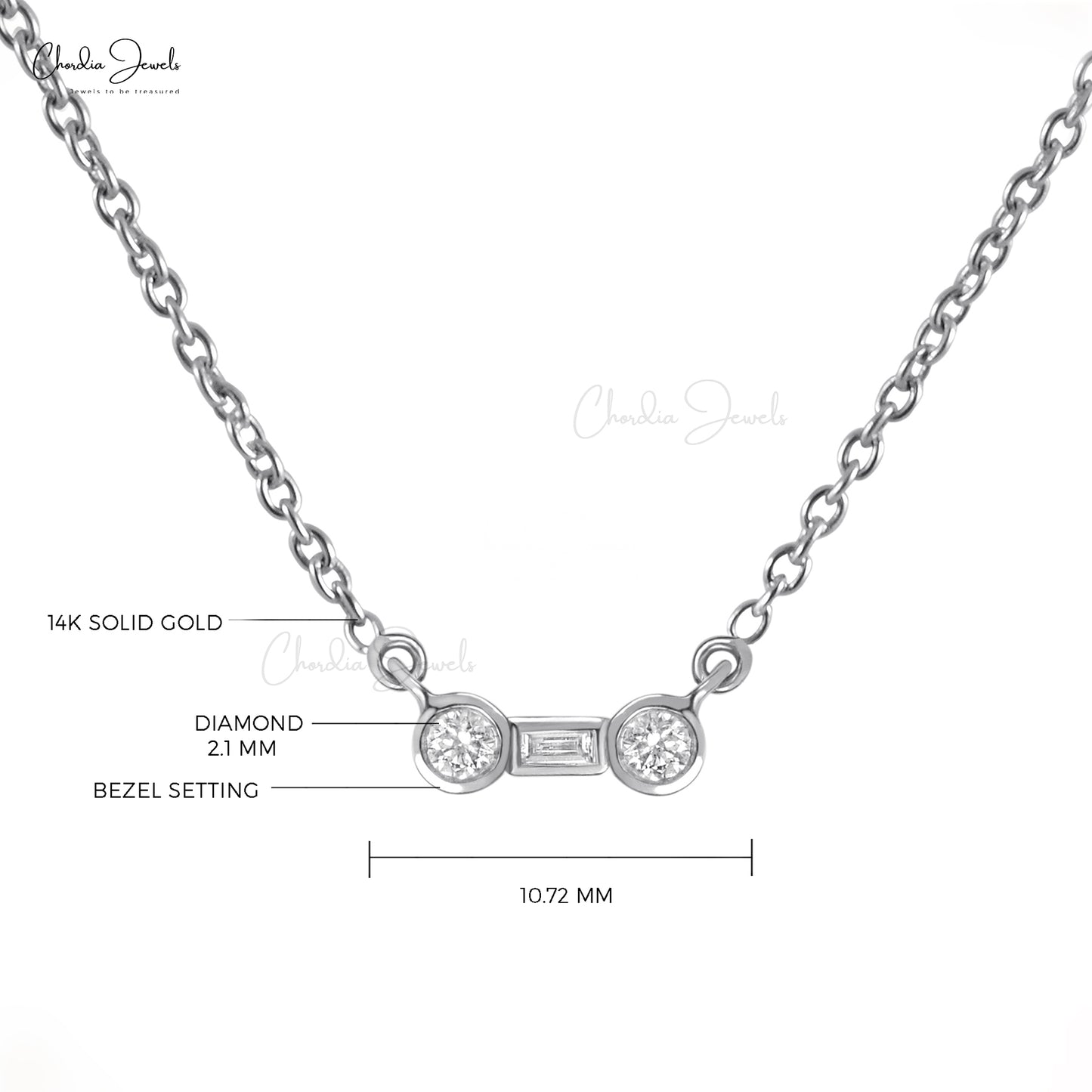 Genuine Diamond Chain Necklace