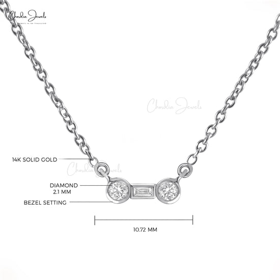 Genuine Diamond Chain Necklace