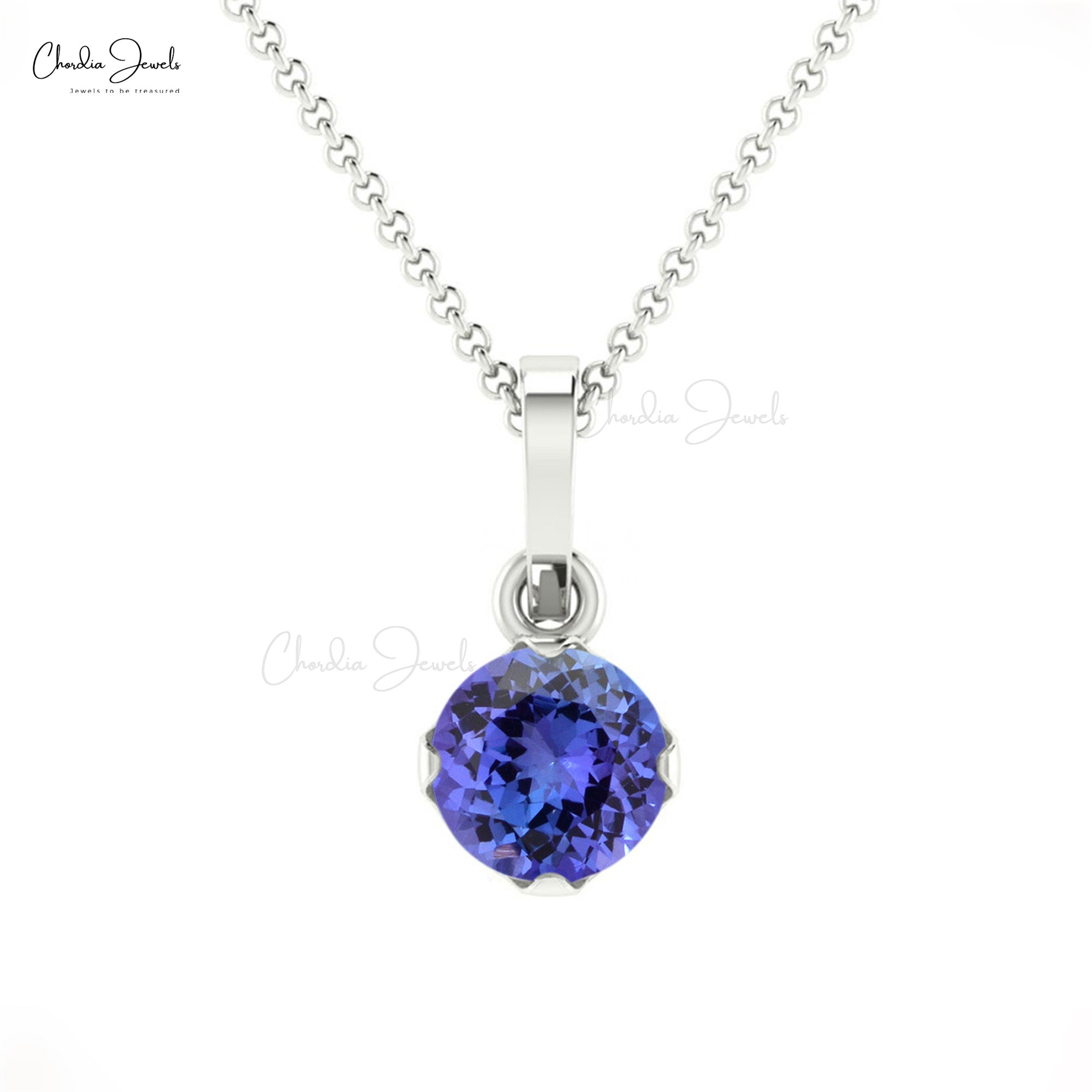 Tanzanite deals solitaire pendant