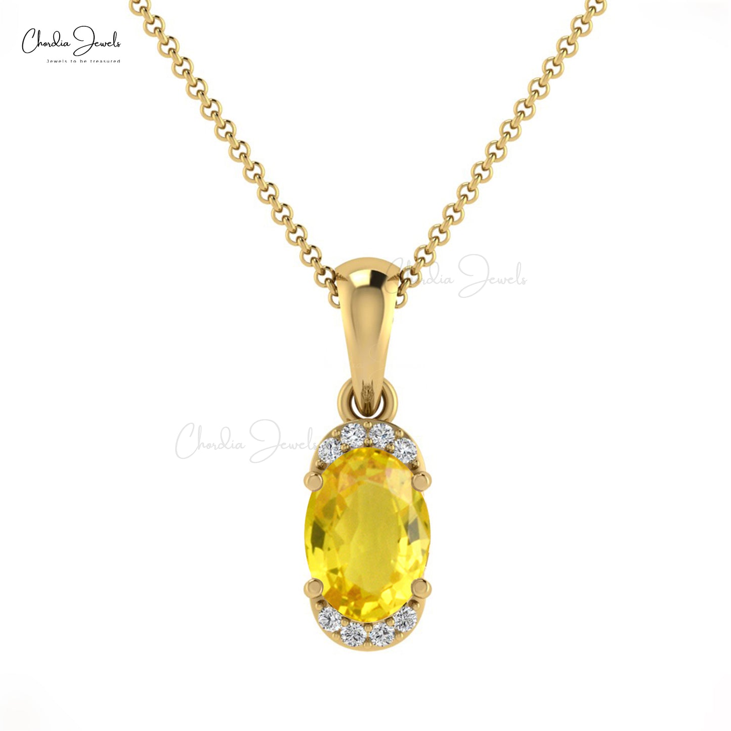 Buy Yellow Sapphire Pendant