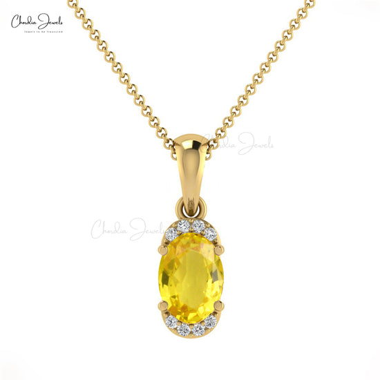 Buy Yellow Sapphire Pendant