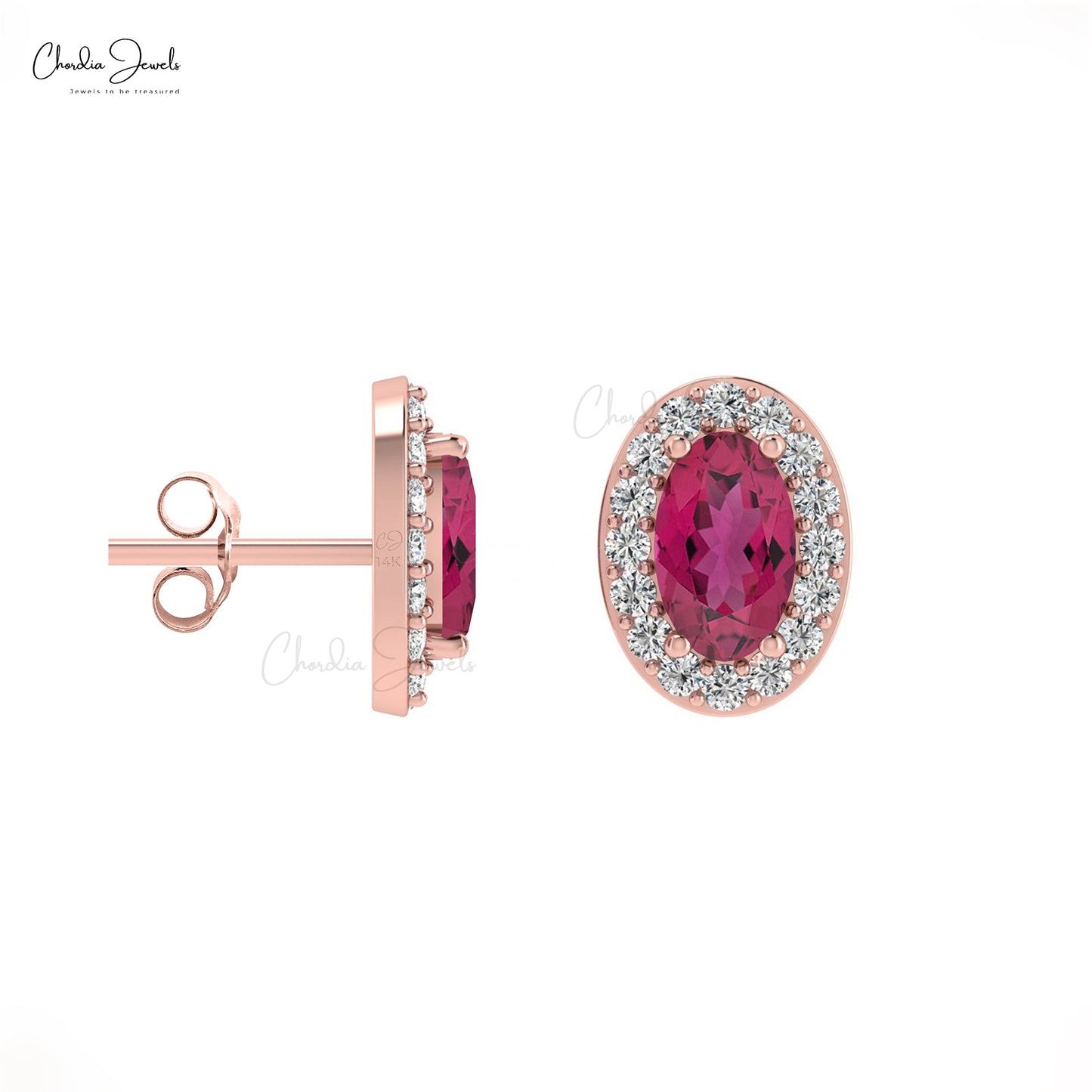 Pave Set Diamond Earrings