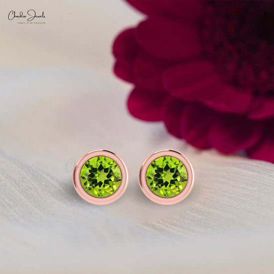 bezel earrings