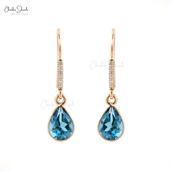 Teal Topaz & Citrine Drop Earrings | The Como Collection | Augustine Jewels  – Augustine Jewels London