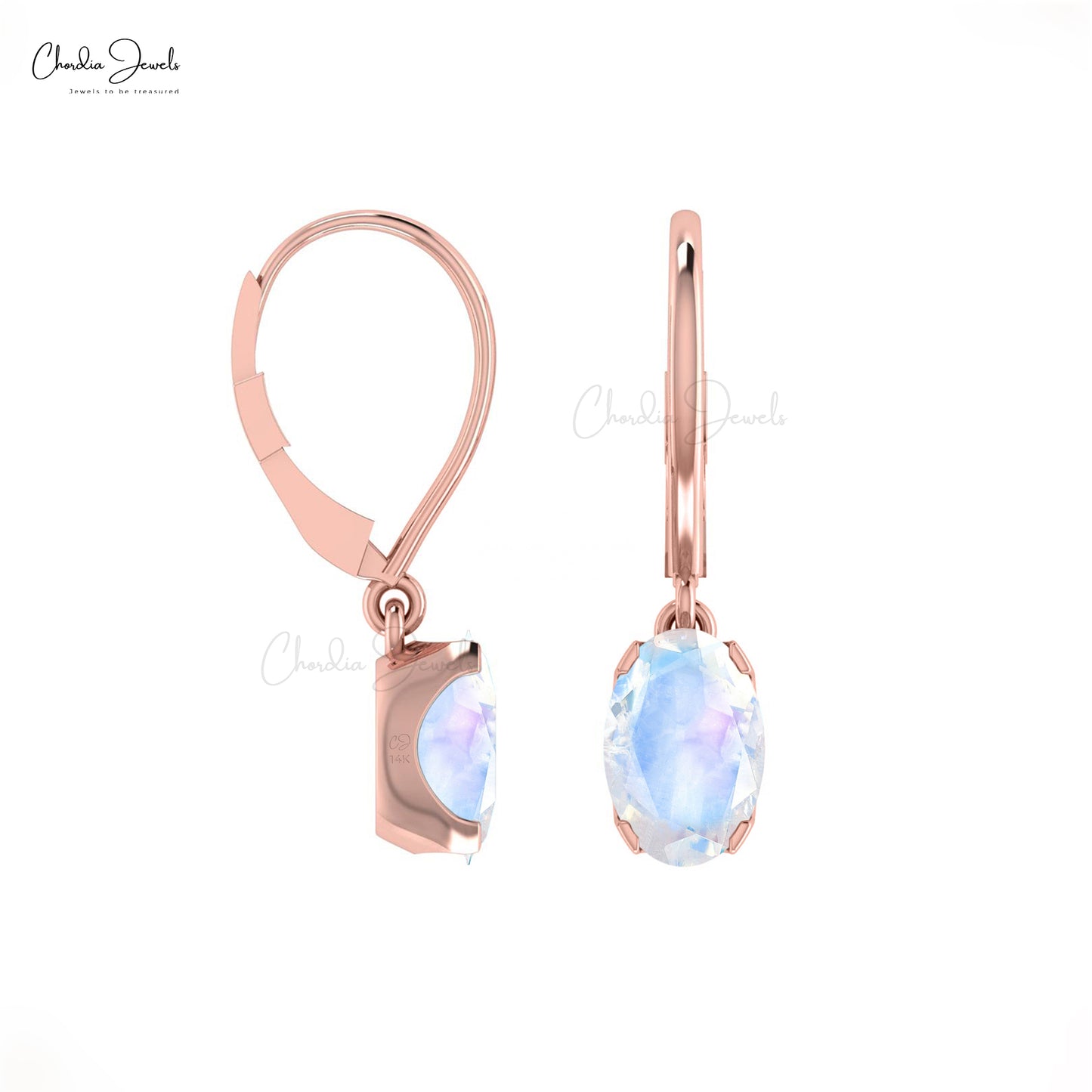 Buy Rainbow Moonstone Earrings