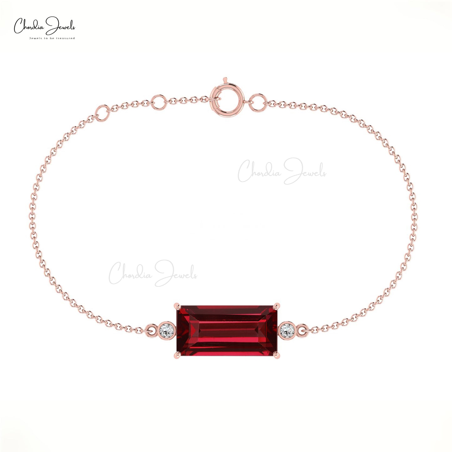 Garnet Diamond Bracelet