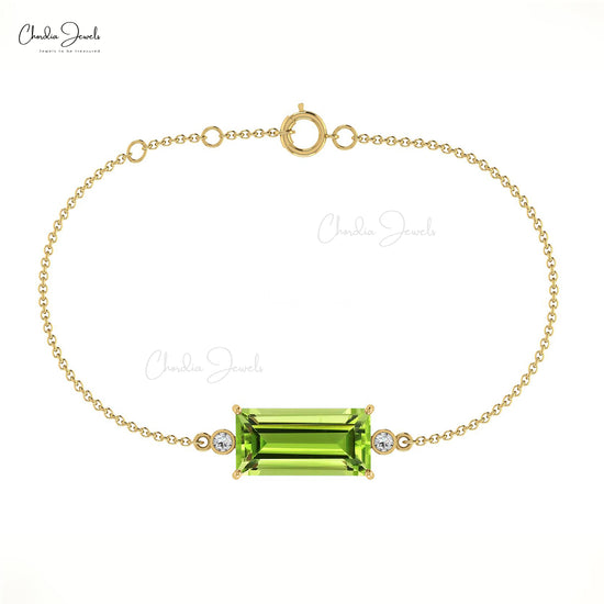 Baguette Peridot Bracelet