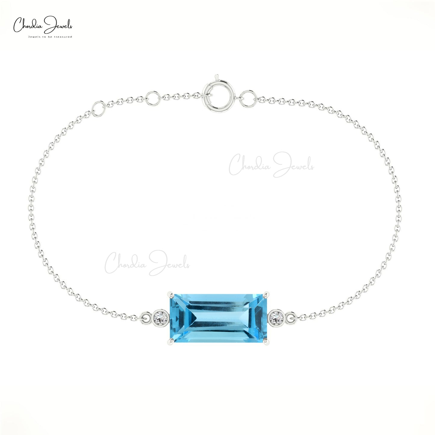 Swiss Blue Topaz Bracelet