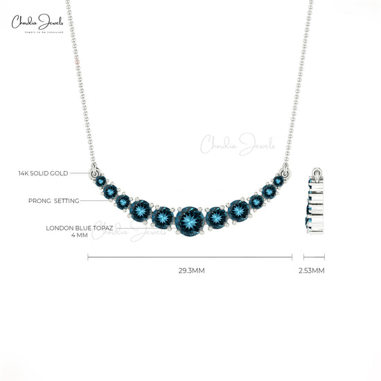 London Blue Topaz Necklace