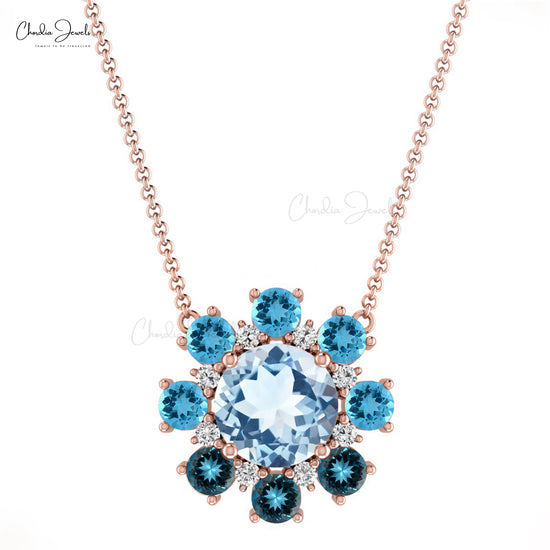 Cluster Diamond Necklace