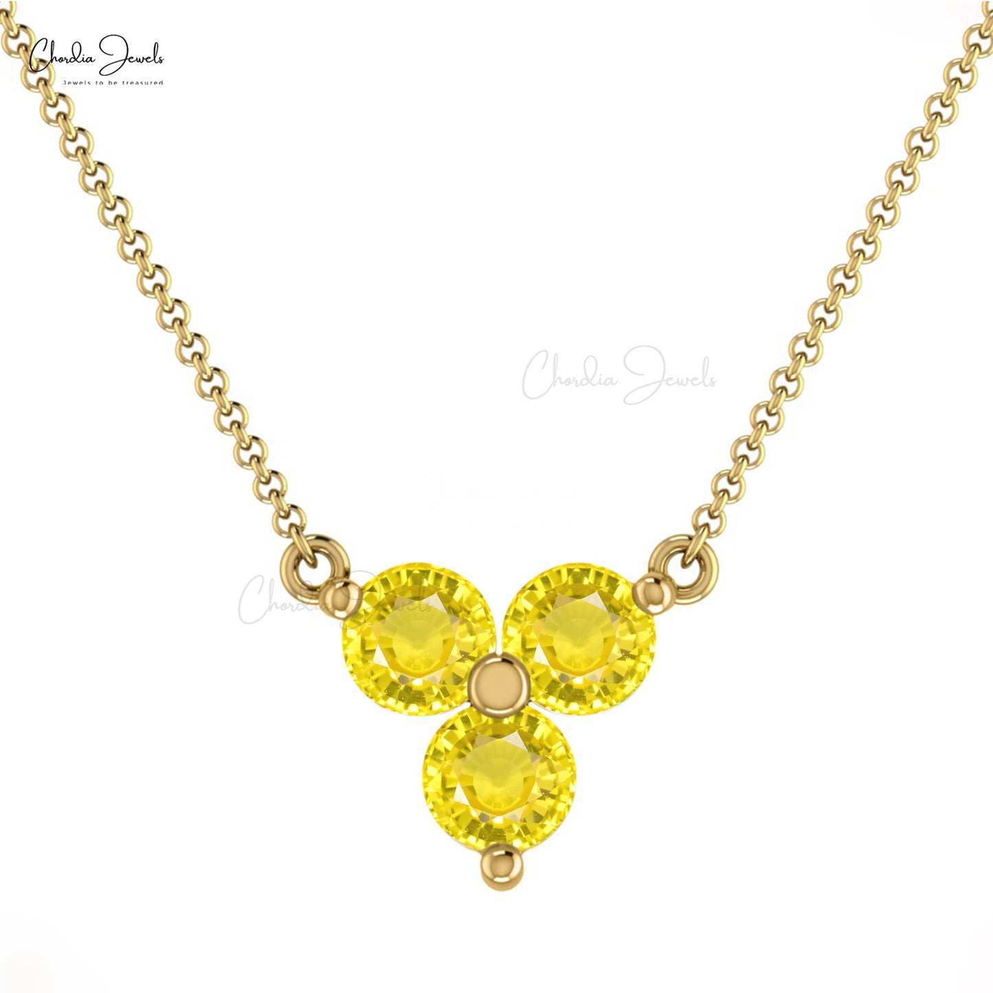 Buy Yellow Sapphire Necklace