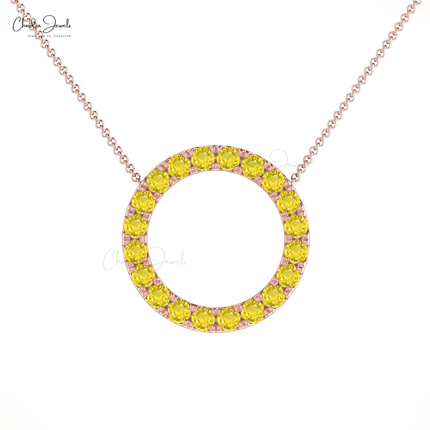 Buy Yellow Sapphire Necklace