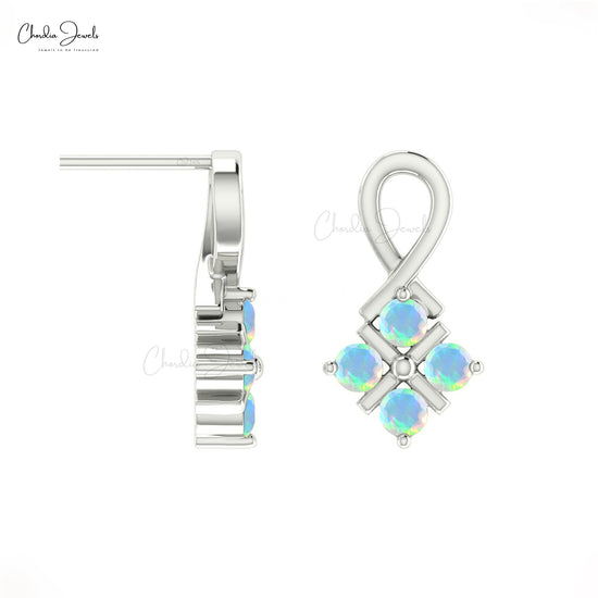 Four Stone Studs Earrings