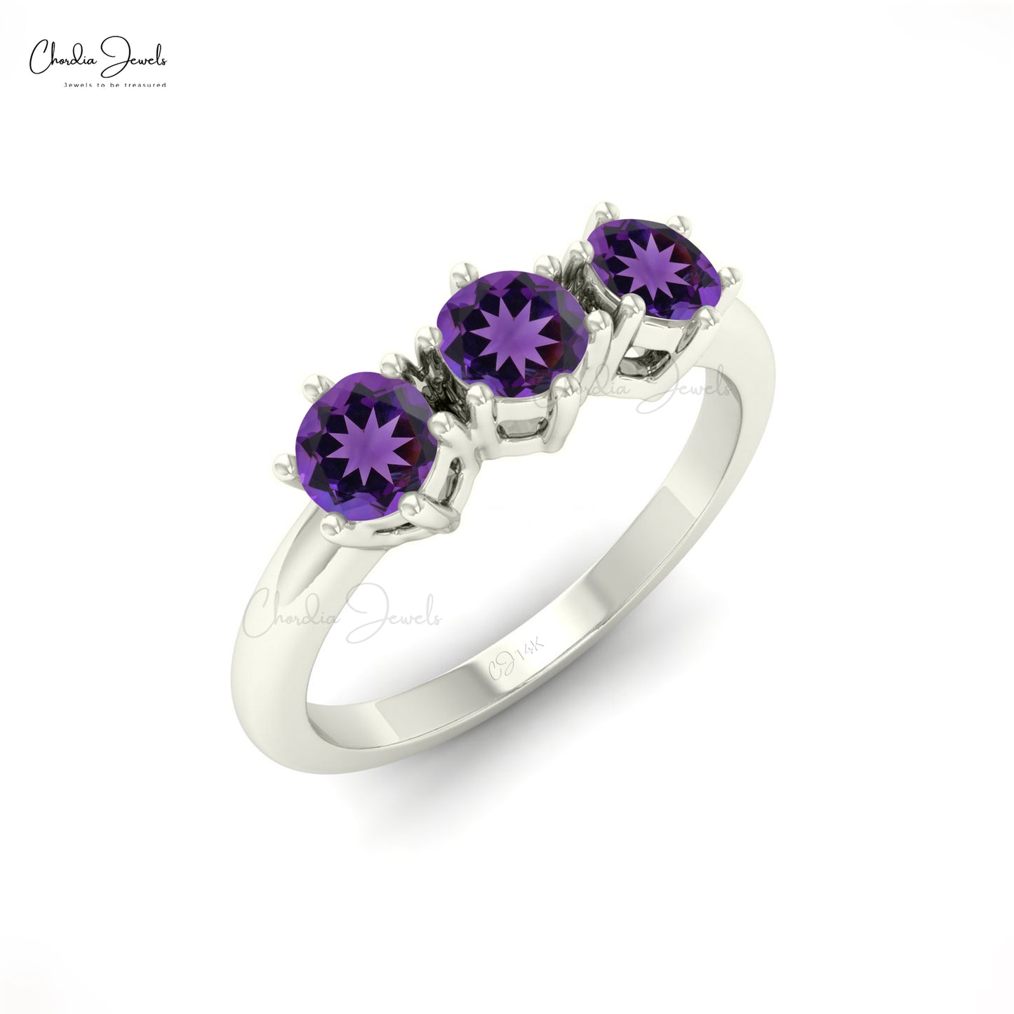 Buy Amethyst Trinity Ring