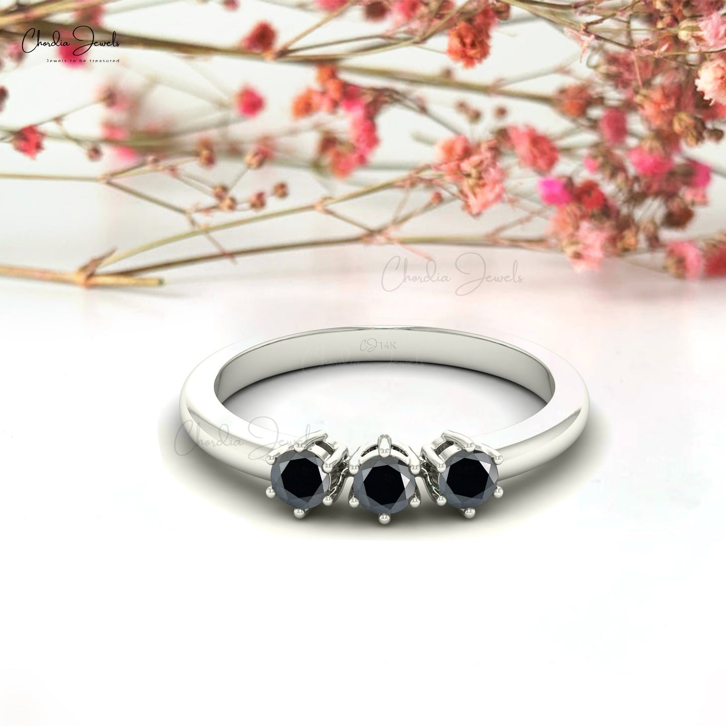 Natural Black diamond Ring