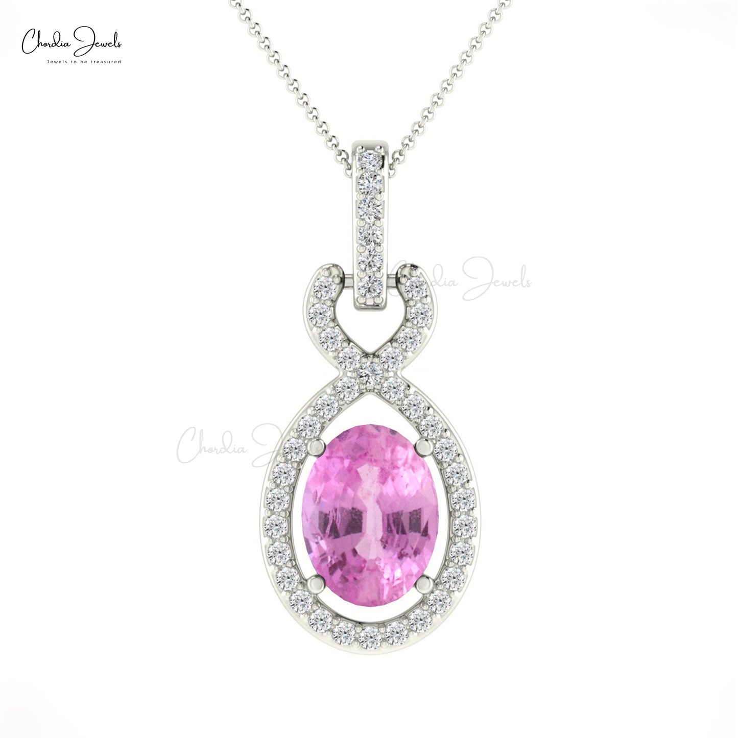 Real Pink Sapphire Pendant