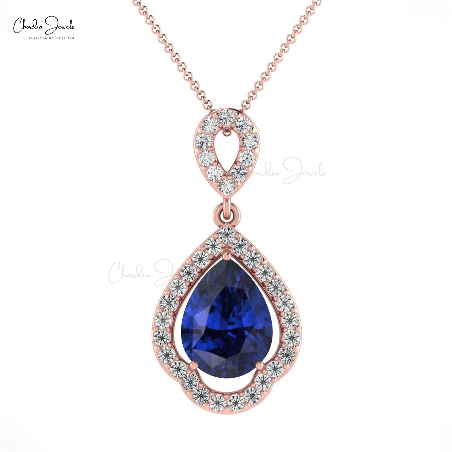 Blue sapphire pendant