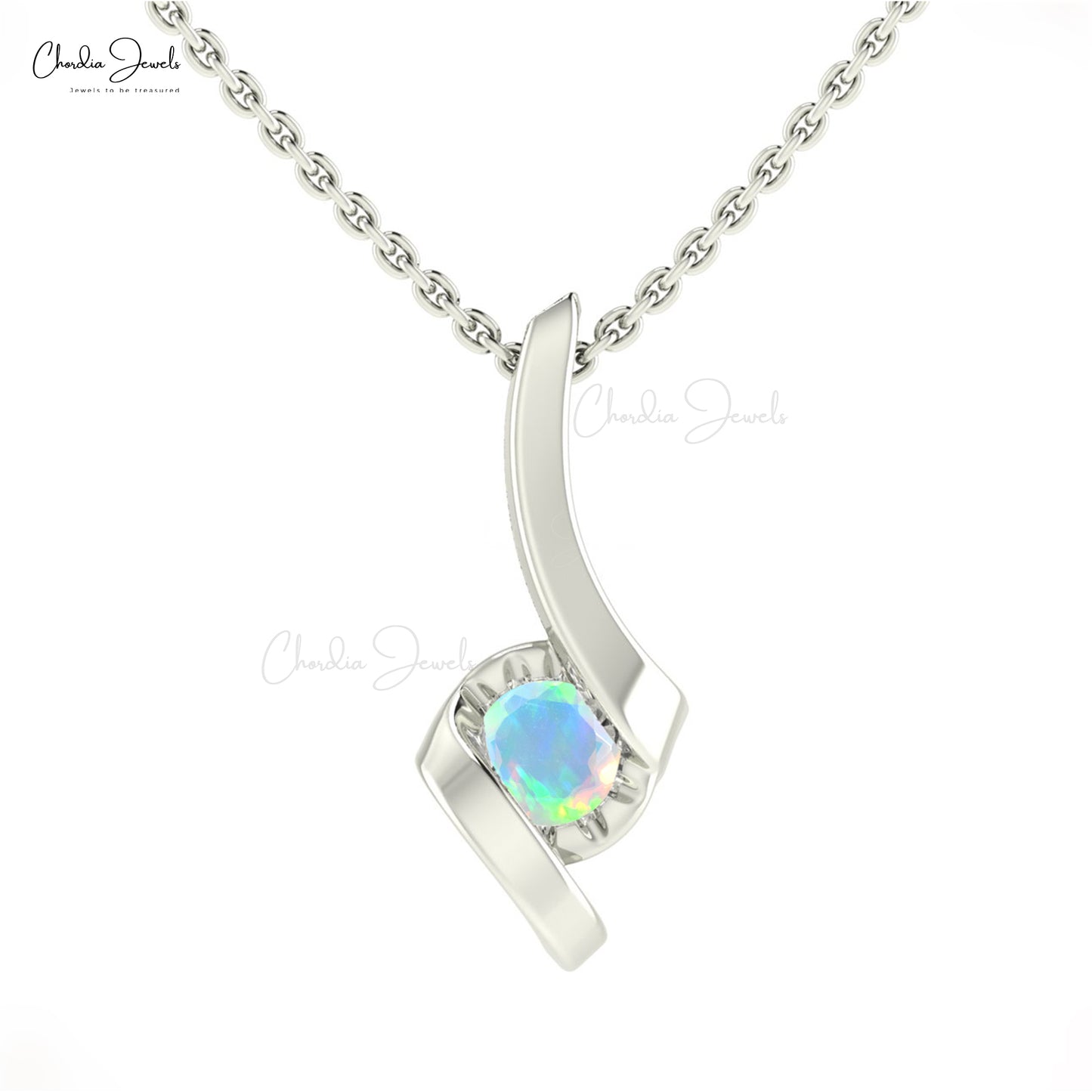 Solitaire Gemstone Pendant 