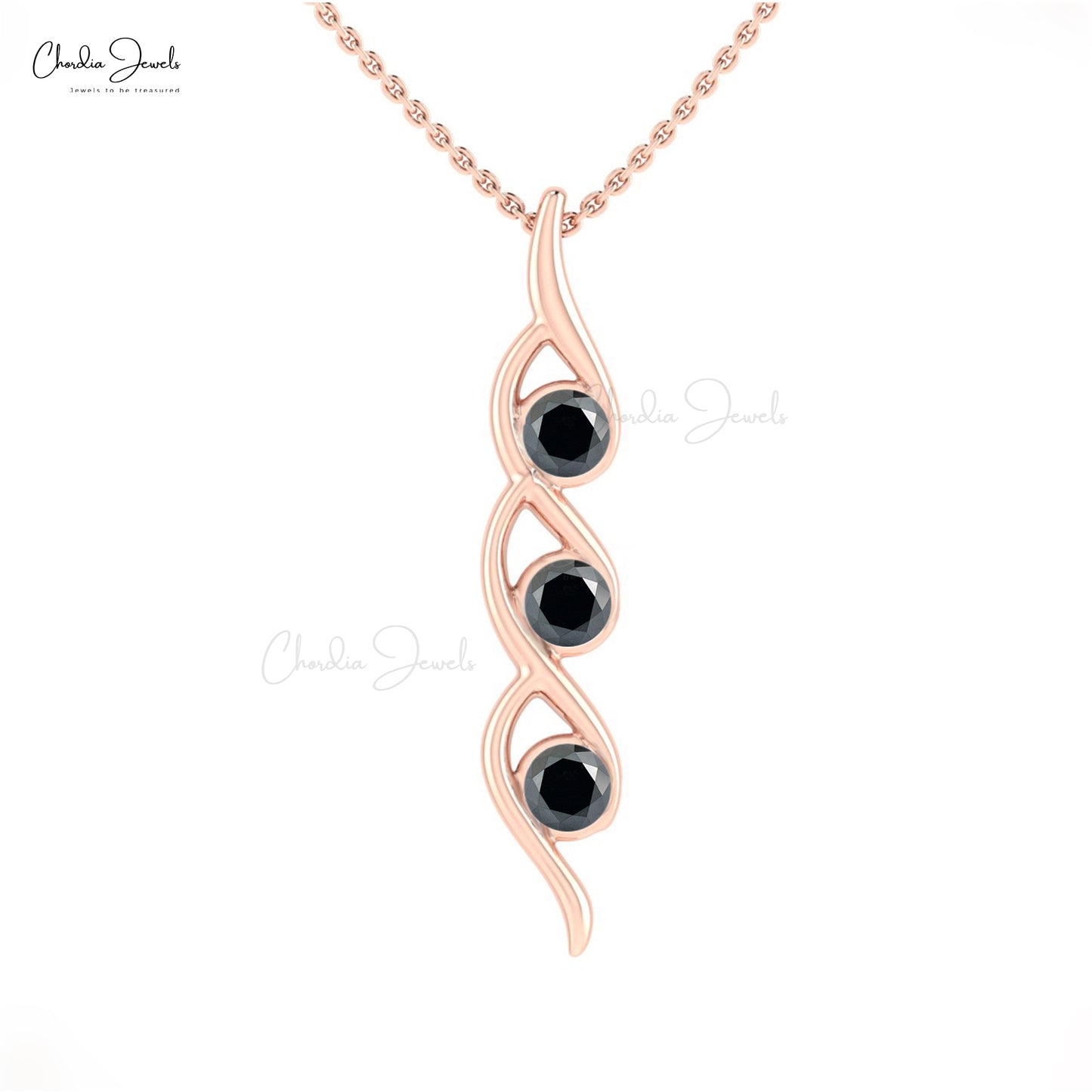 Real Black Diamond Pendant