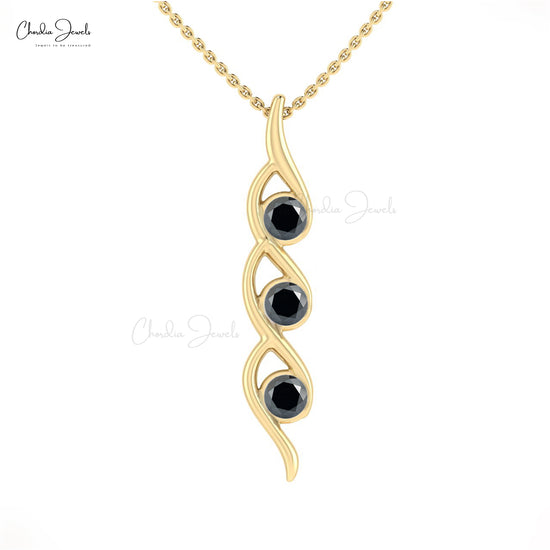 14k Gold Twisted Pendant