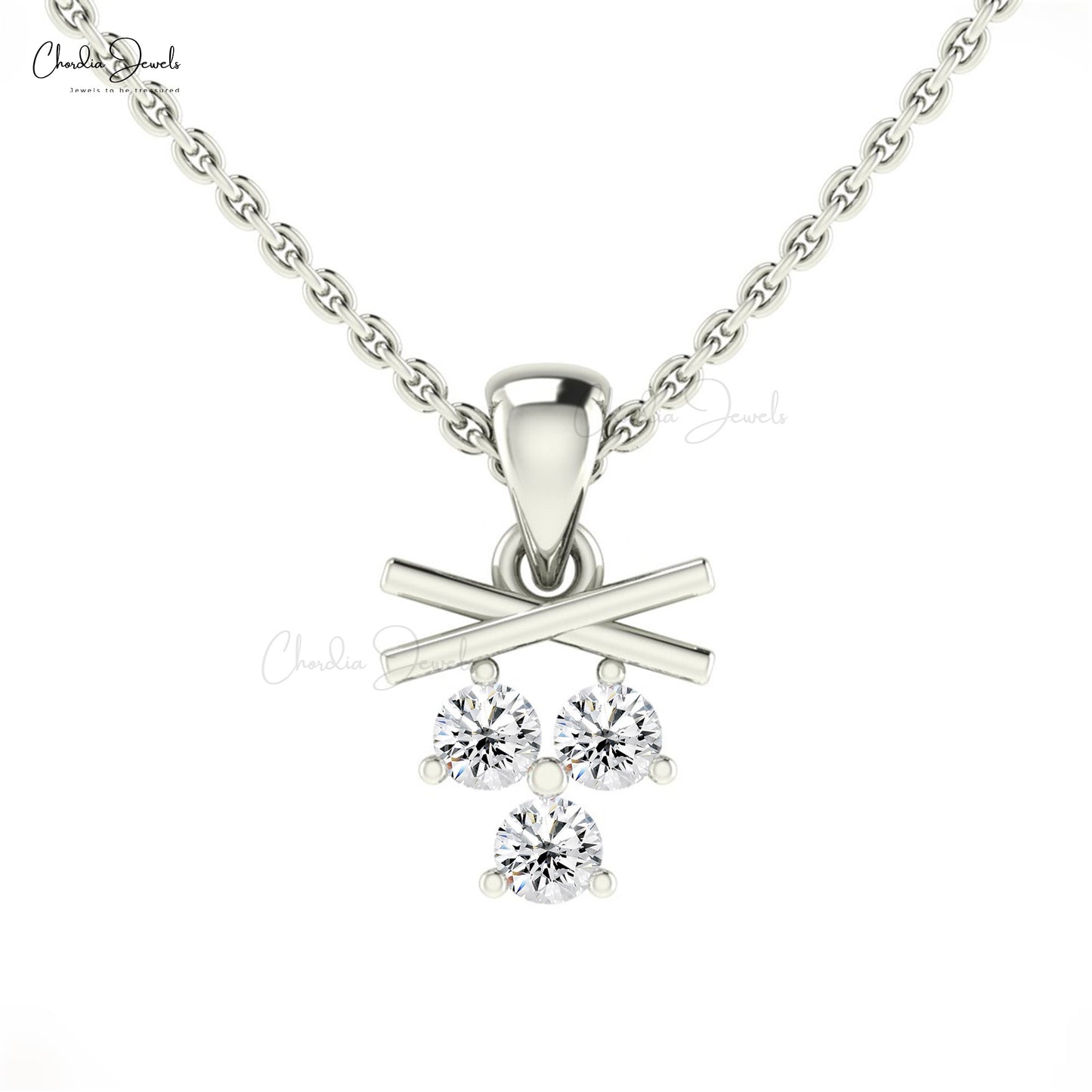 Shop White Diamond Pendant