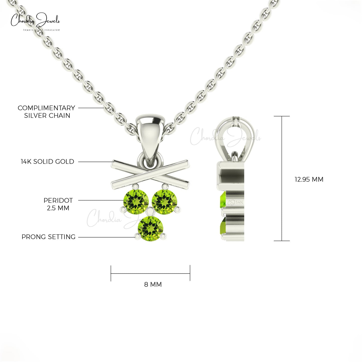 Natural Peridot Pendant