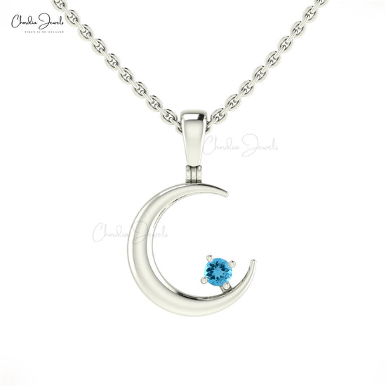 Buy Swiss Blue Topaz Pendant