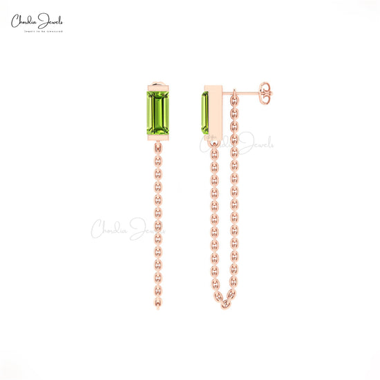 Natural Peridot Earrings