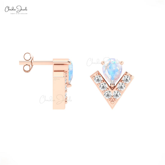 Push Back Studs Earrings For Women