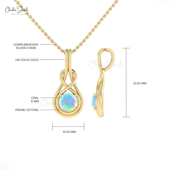 Solitaire Gold Pendant