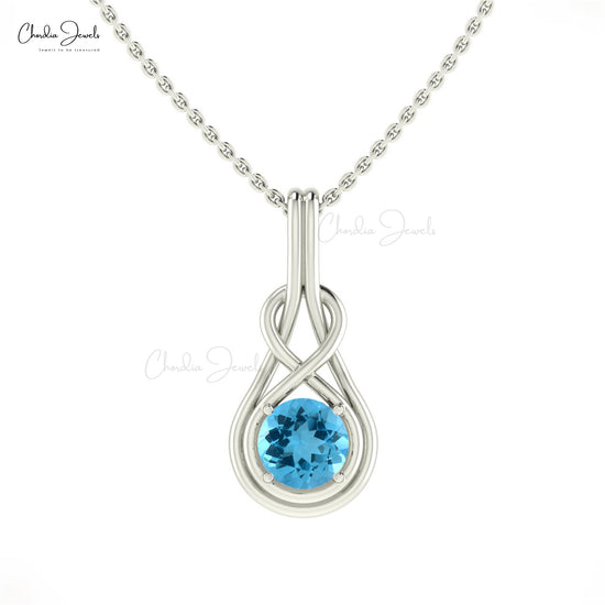 Round Cut Solitaire Pendant