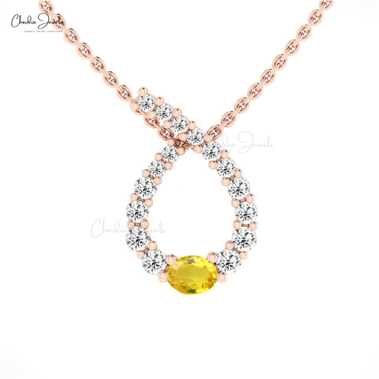 Yellow Sapphire Pendant