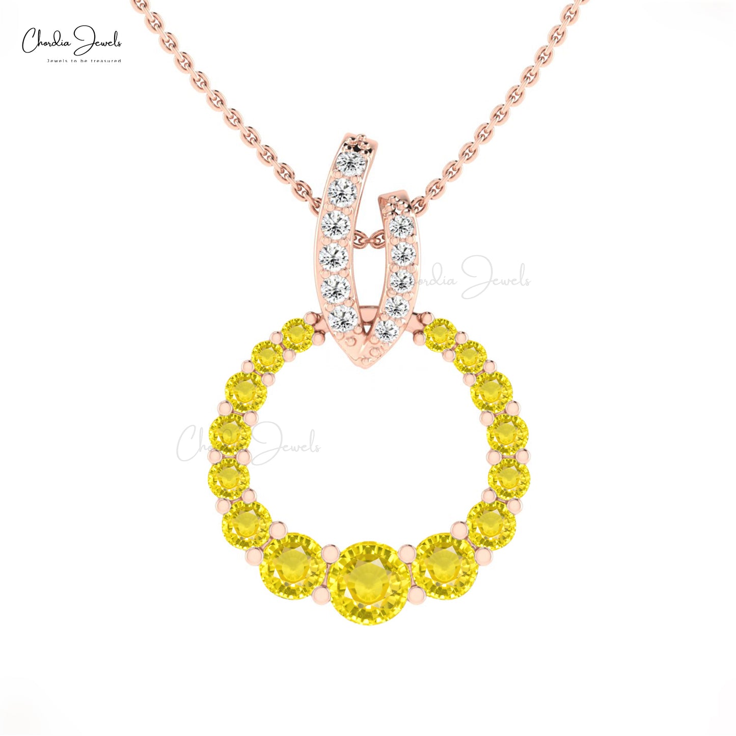 Yellow Sapphire Statement Pendant