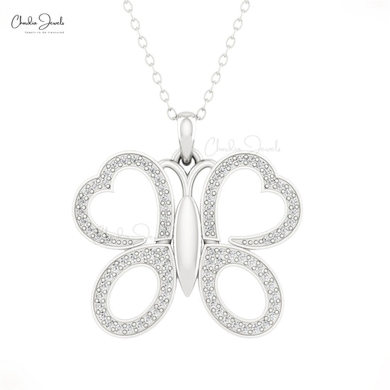 Genuine Diamond Heart Shape Necklace