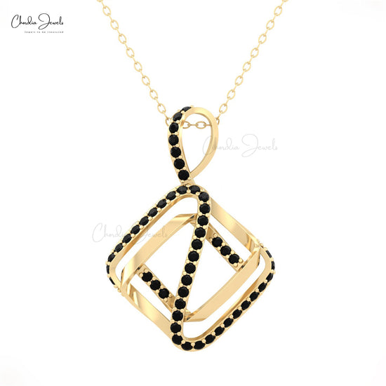 Black Diamond Wrap Style Pendant