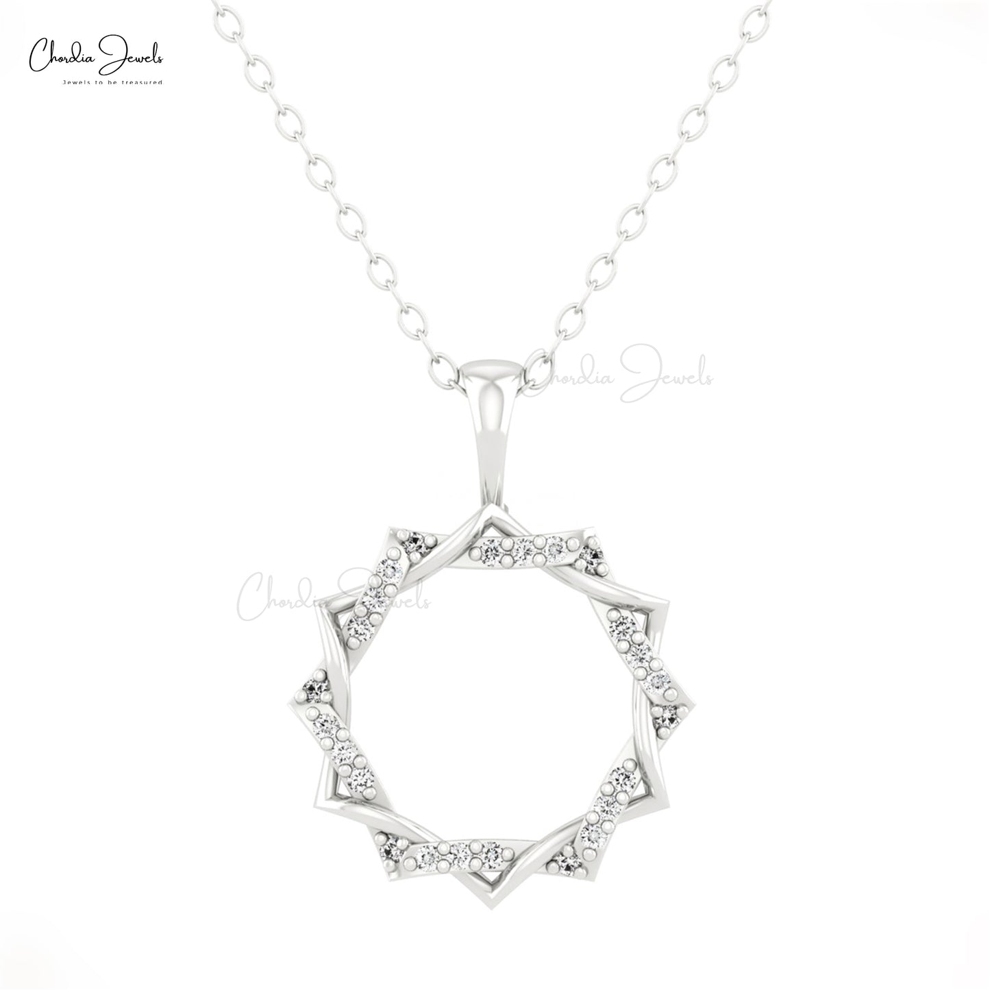 Shop White Diamond Pendant