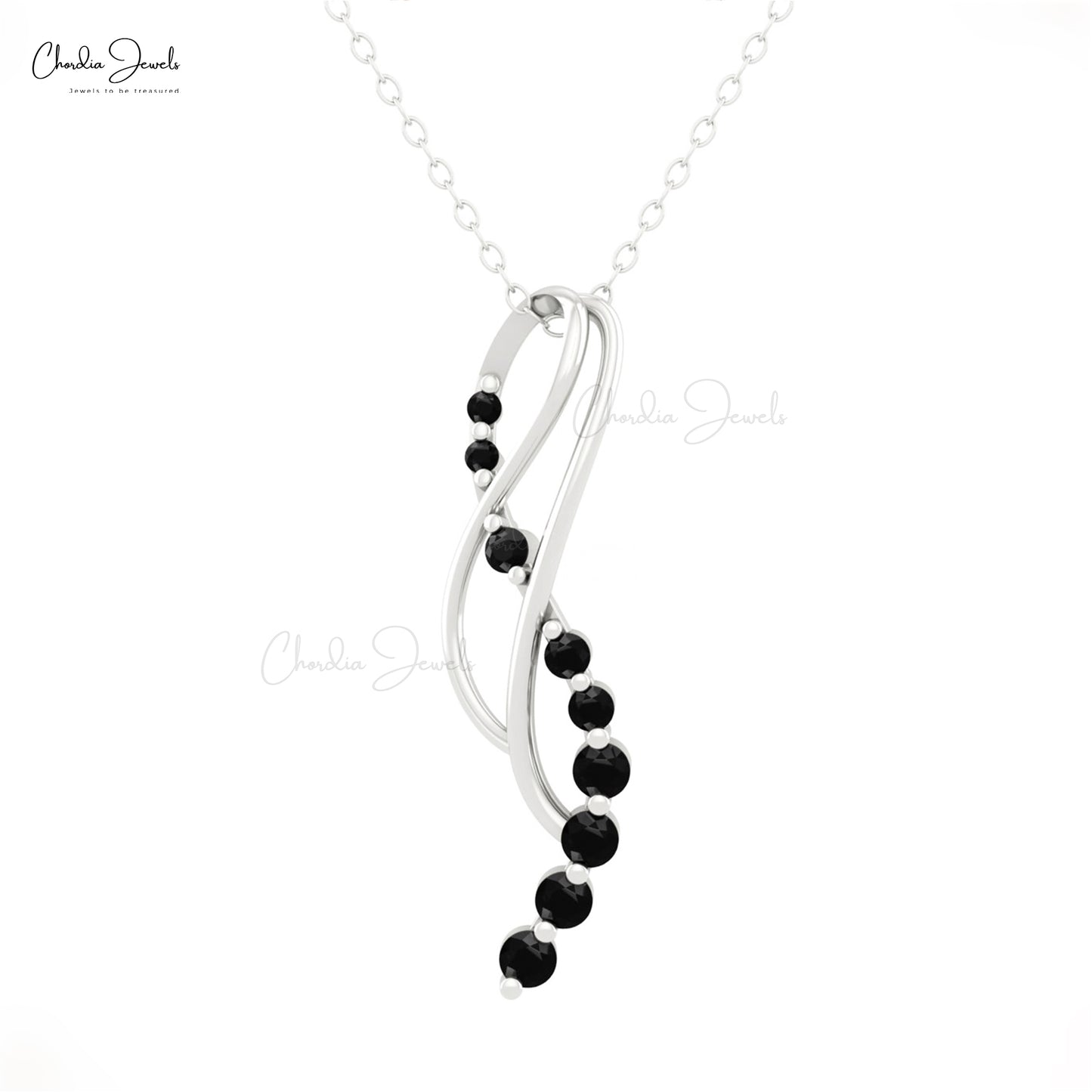 Natural Black Diamond Pendant