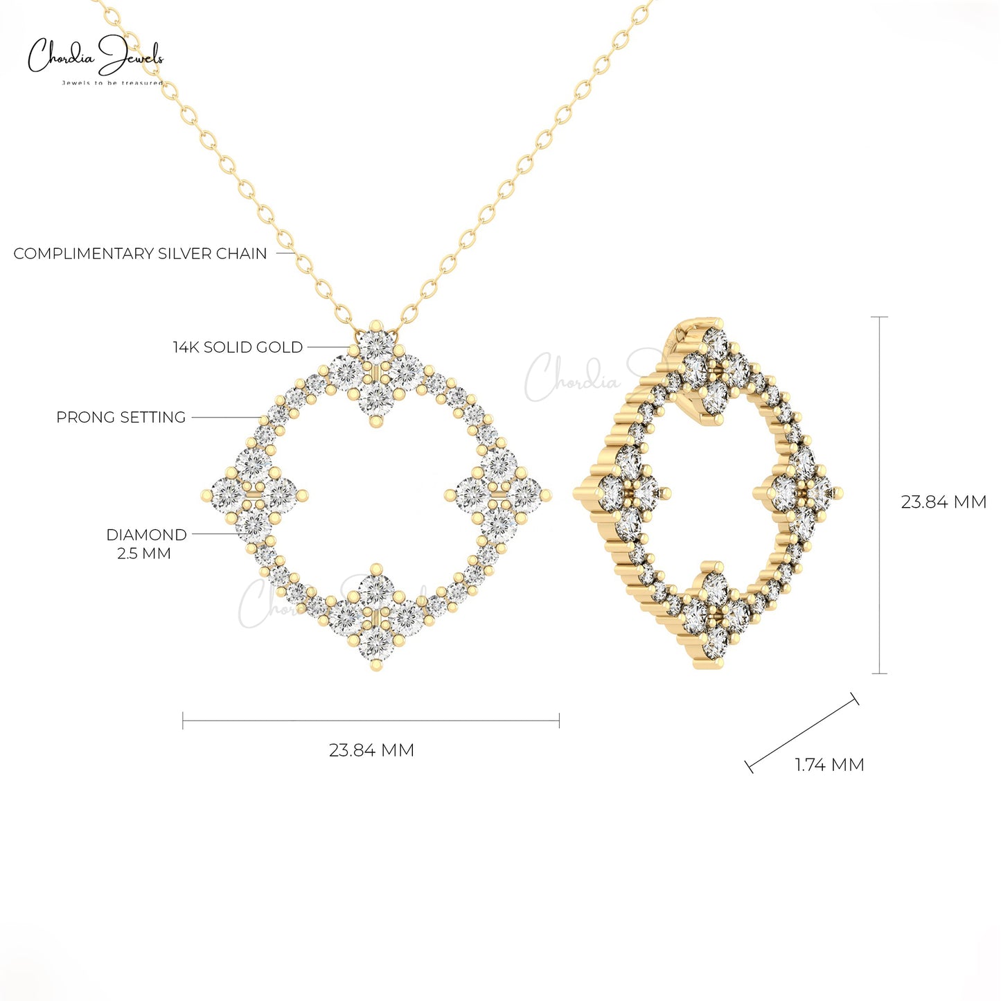 Buy Cluster Diamond Pendant