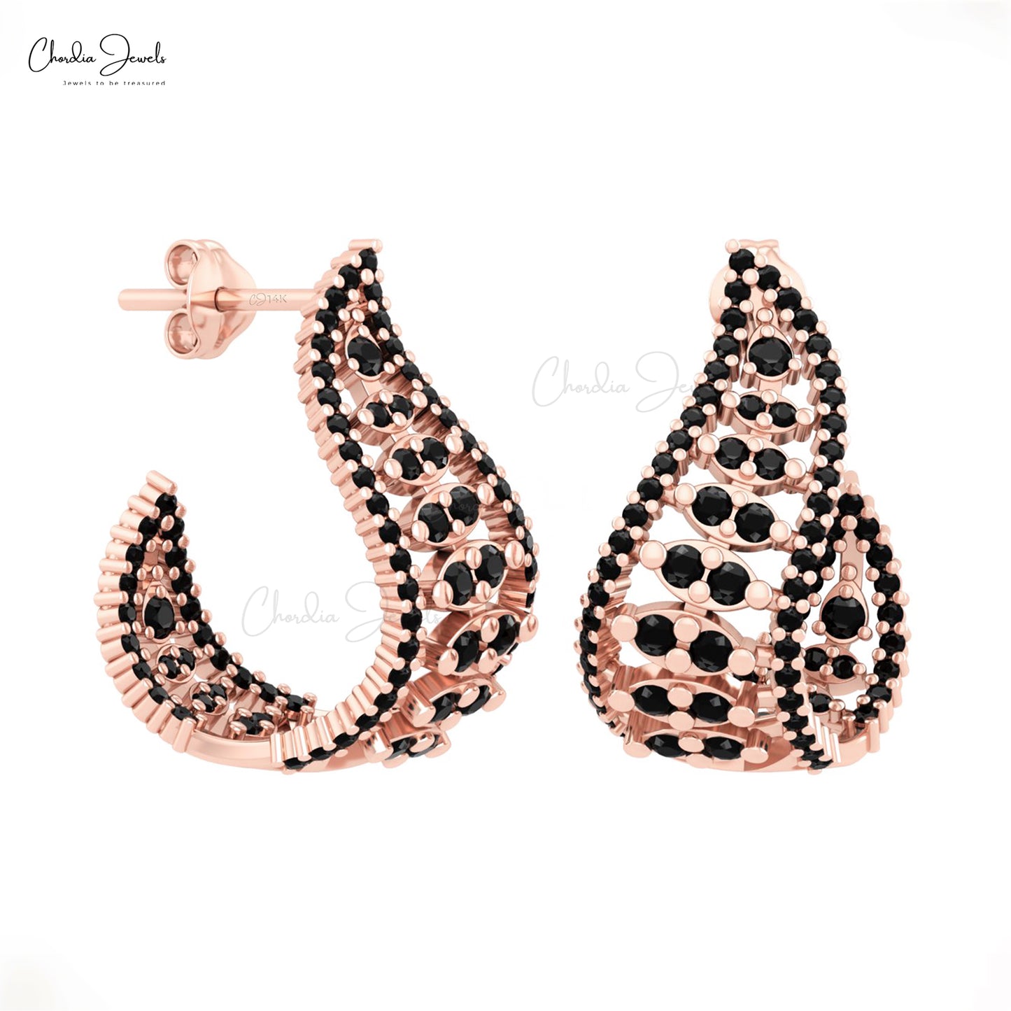 Black Diamond Earrings