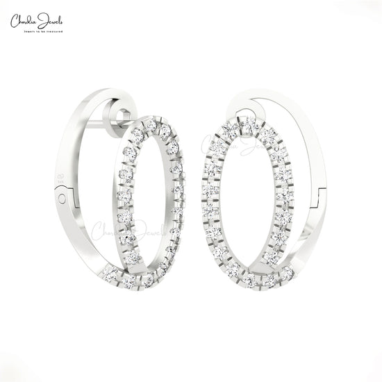 White Diamond Earrings