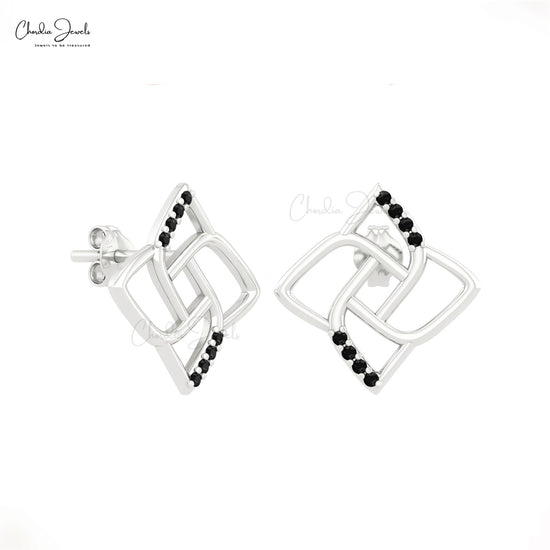 Black Diamond Stud Earrings