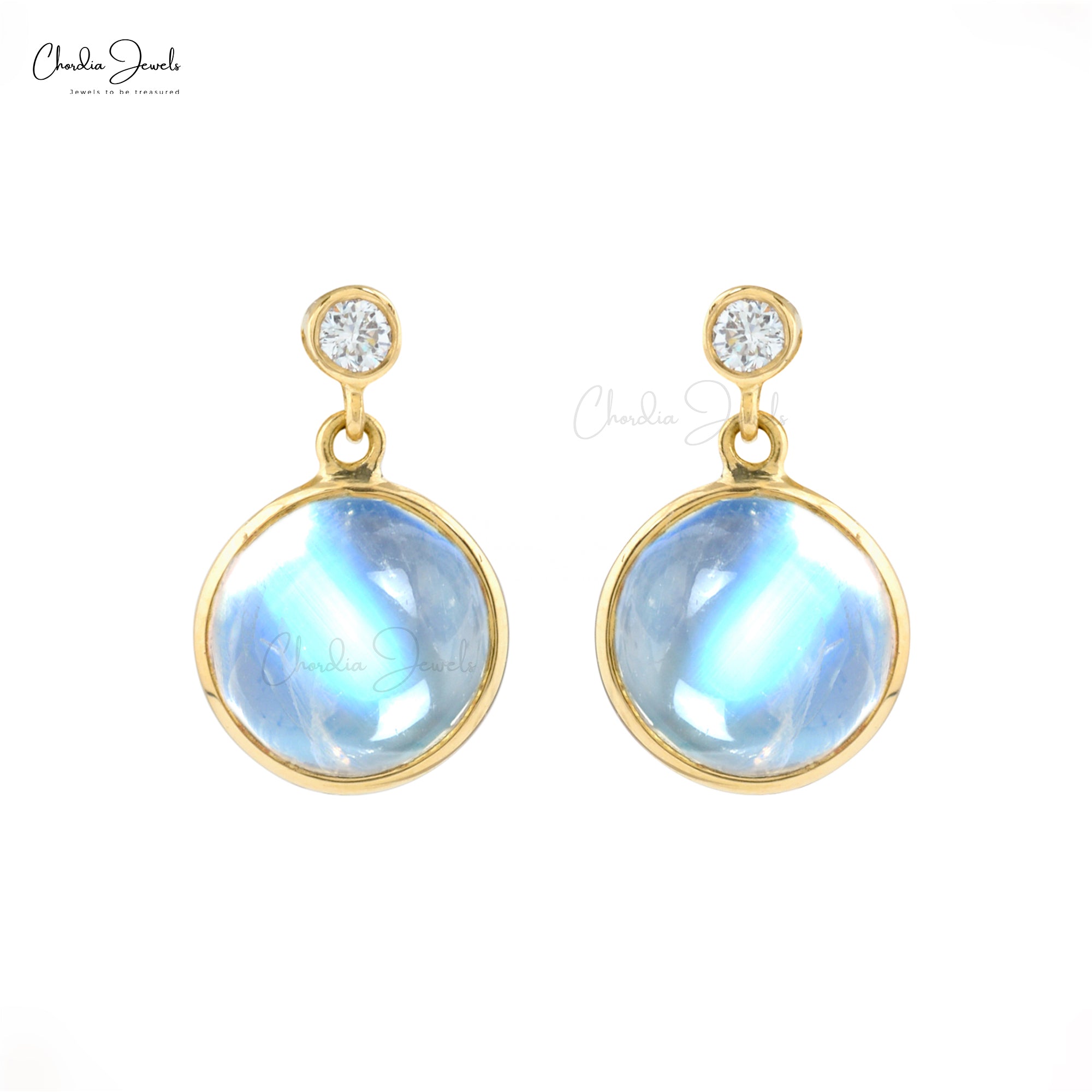 Chalcedony and Moonstone Drop Earrings | Breathe Autumn Rain Jewelry