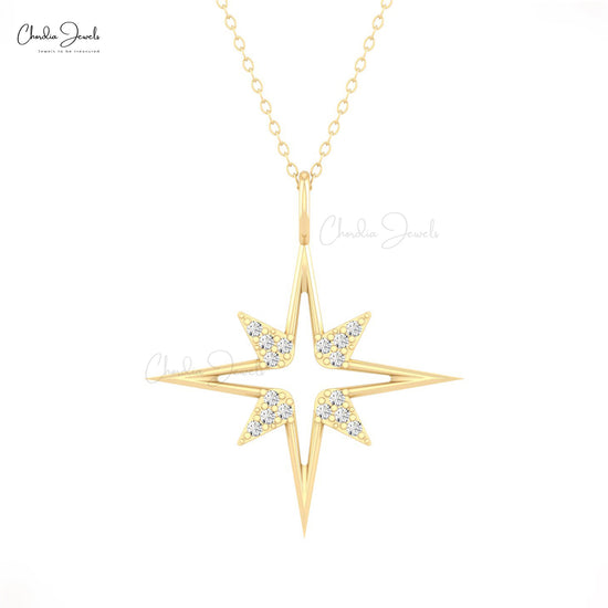 Solid Gold Star Pendant