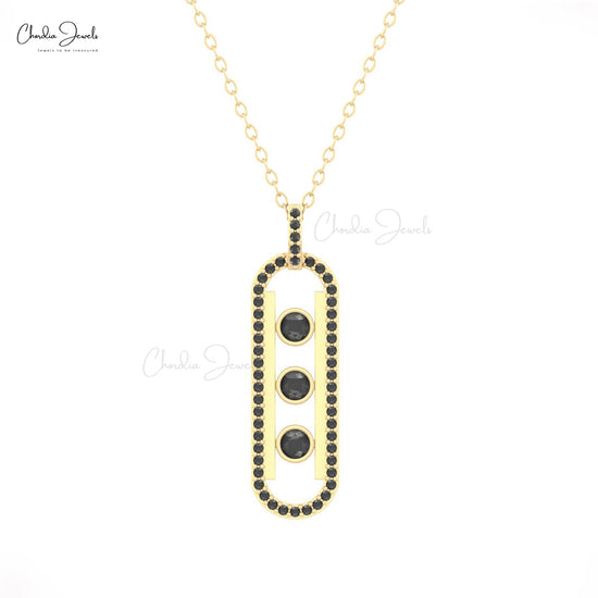 Move 10 Black Diamond Pendant